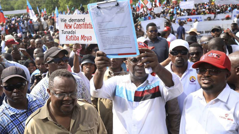Tanzania: Opposition resumes street protests calling for constitutional ...