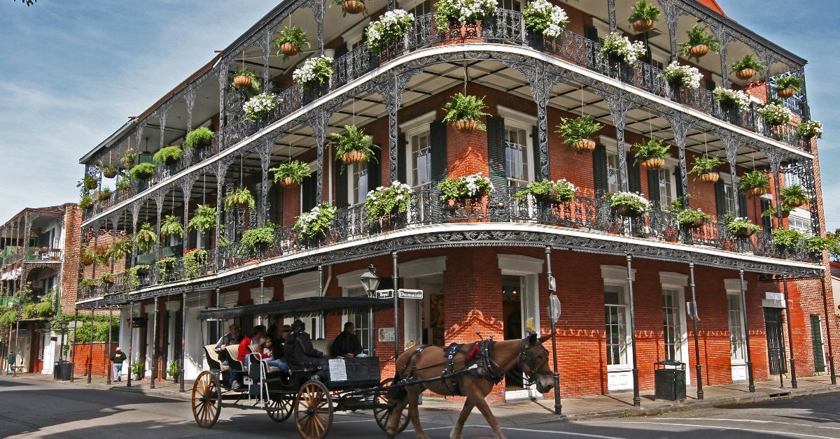 <p> The French Quarter is a must-see for anyone visiting New Orleans.  </p> <p> As one of the Big Easy’s most historic neighborhoods, it offers an eclectic mix of sights, sounds, great dining, and beautiful architecture. </p> <p> From ghost tours to Bourbon Street’s giant cocktails, the French Quarter is one of the city’s biggest draws for a reason.  </p>