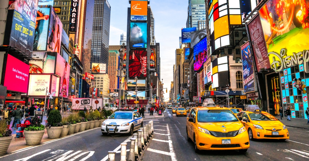 <p> A trip to Times Square is a must for those visiting New York City for the first time.  </p> <p> From Broadway to billboards that take up entire skyscrapers and much-loved attractions like Madame Tussauds Wax Museum and M&M; World, there’s always something going on in the Crossroads of the World.  </p>