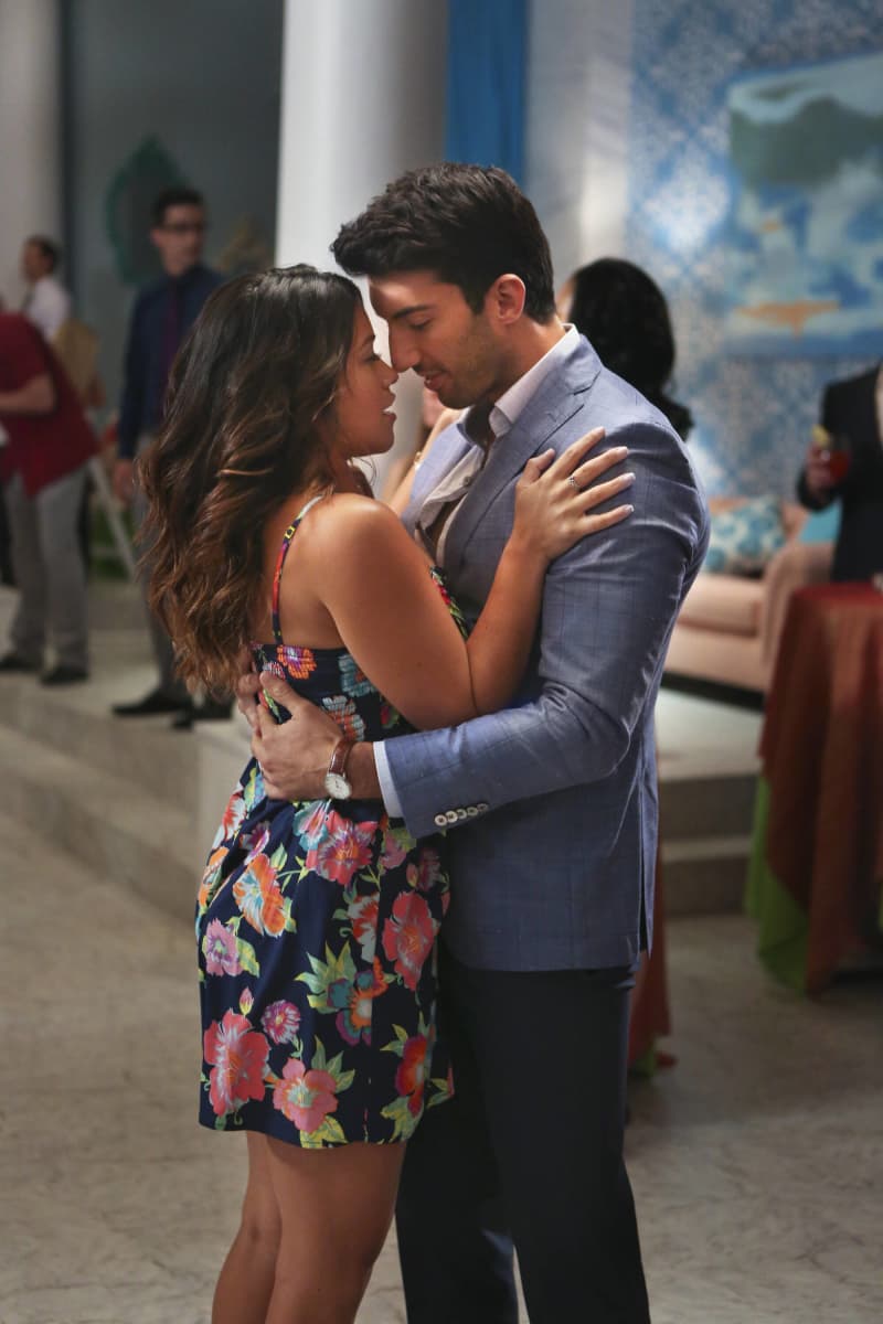 Justin Baldoni and Gina Rodriguez. p Many times, Justin and Gina have prove...