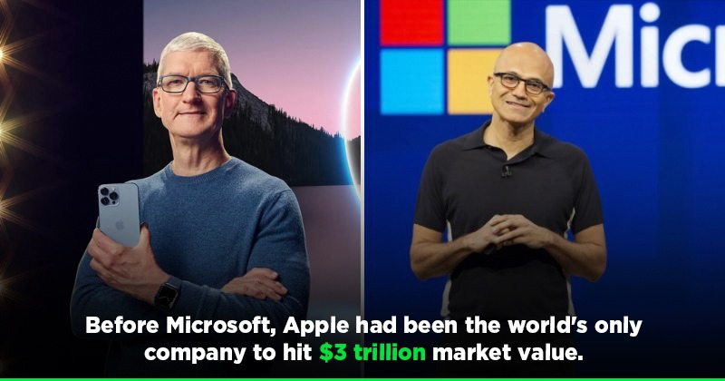 Microsoft Becomes World's Second Company To Hit $3 Trillion Market Cap