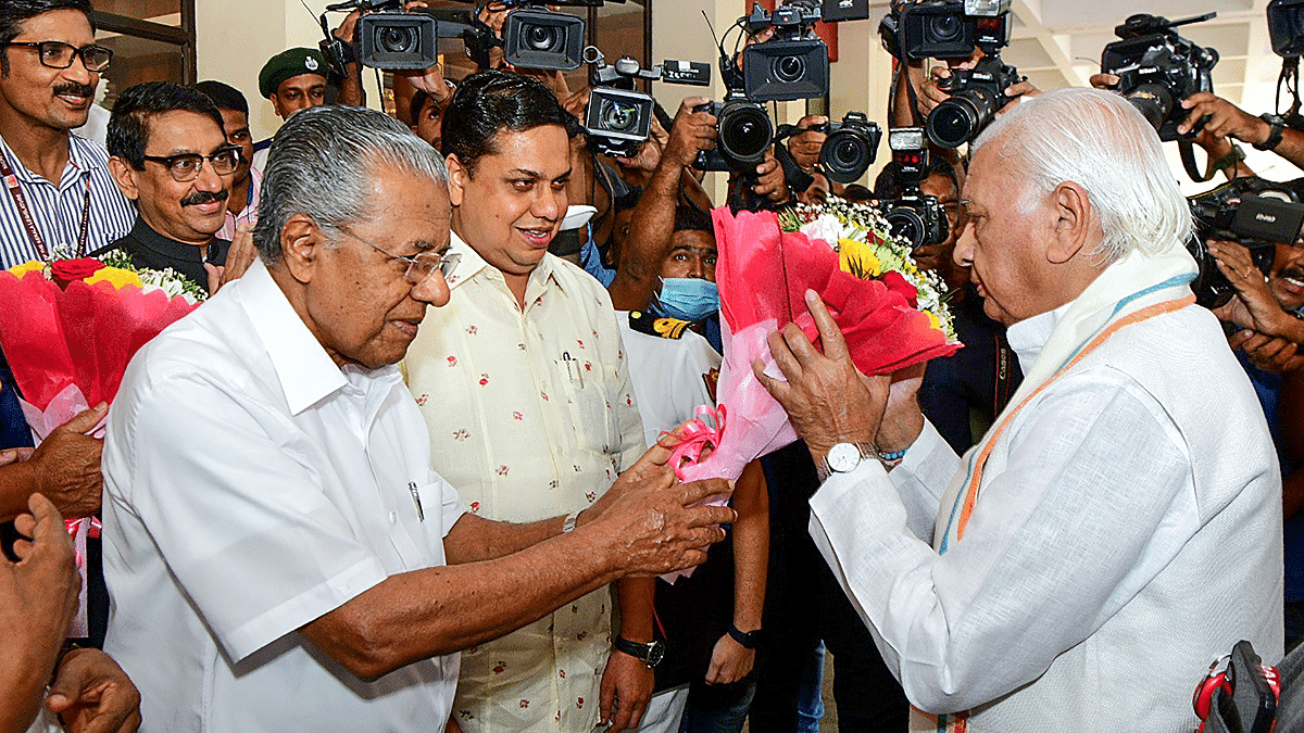 flashpoint in raj bhavan-left ties as kerala governor wraps up policy speech in under 2 mins
