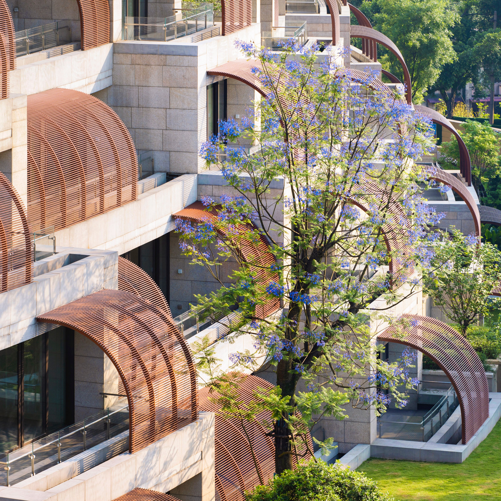 ten buildings that make a sculptural feature of their balconies