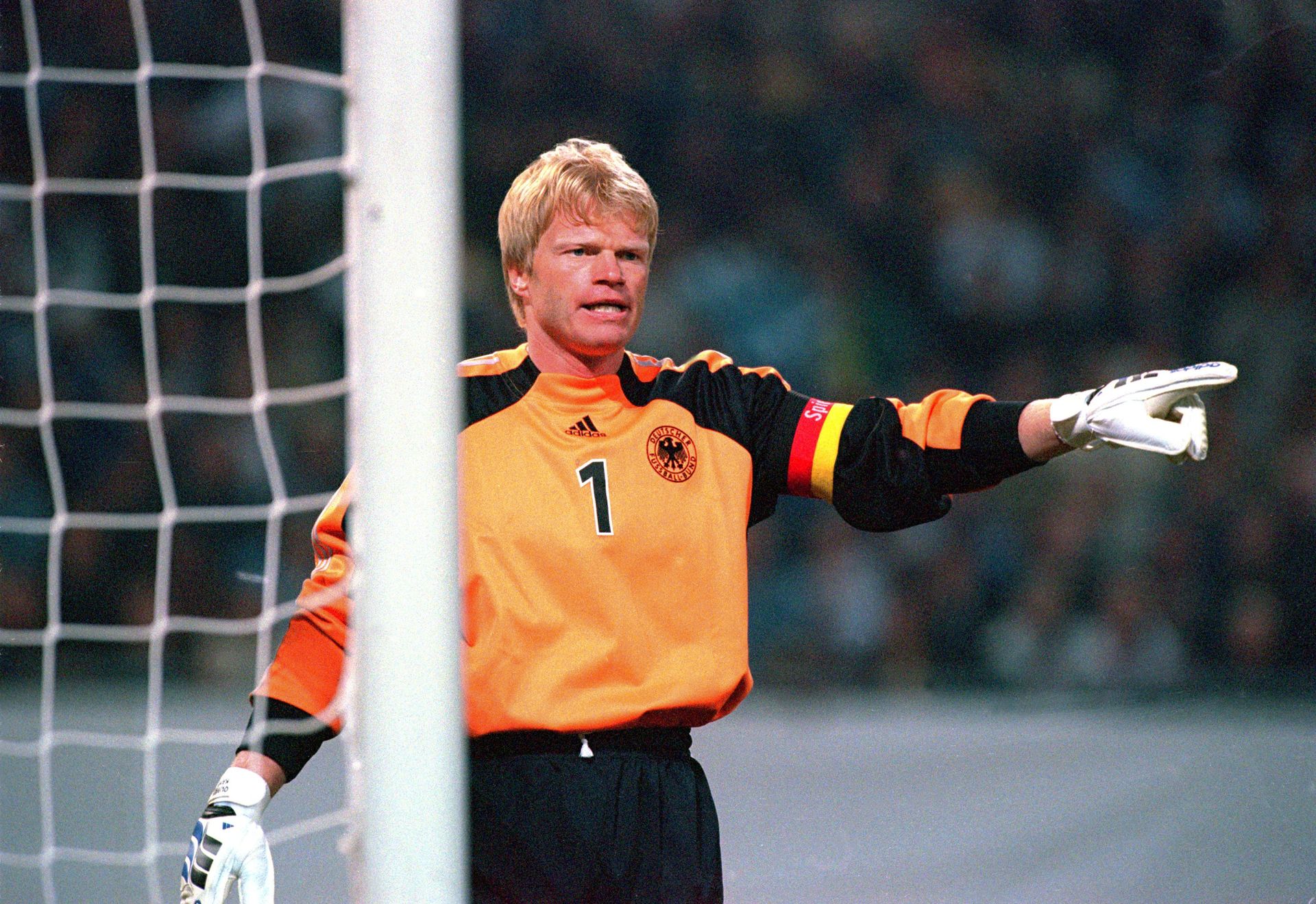 <p>                     Oliver Kahn won the World Cup Golden Ball in 2002 for his role in leading an average Germany side all the way to the final. He later made a mistake against Brazil which cost a goal, but was still excellent throughout the tournament.                   </p>                                      <p>                     A year earlier, he was the hero for Bayern Munich in a Man of the Match performance as he saved three penalties against Valencia in the Champions League final. Named world's best goalkeeper in 2001 and 2002 by IFFHS, Kahn won 86 caps for Germany and is considered one of the greatest of all time.                   </p>