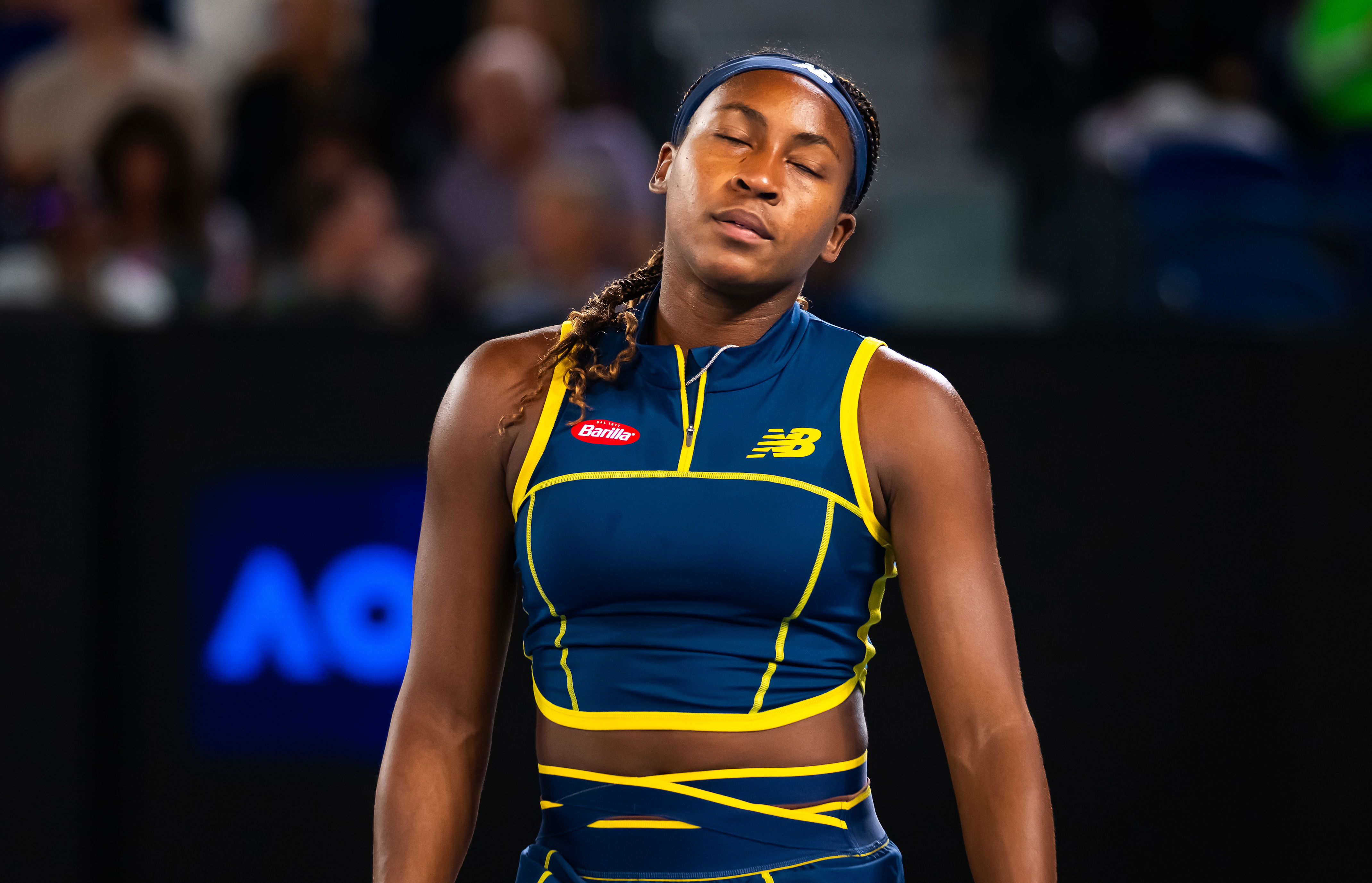 beaten gauff denies distraction from opponent's act