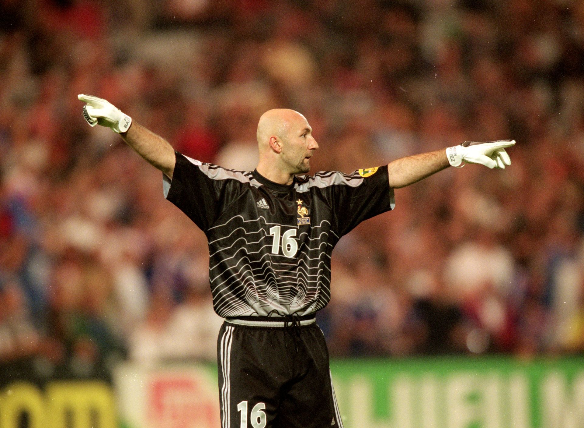 <p>                     Fabien Barthez started off the 2000s by helping France follow up their 1998 World Cup win with the title at Euro 2000.                   </p>                                      <p>                     A two-time Premier League winner with Manchester United in 2001 and 2002, Barthez played in another World Cup final with France in 2006 and made a record 17 World Cup appearances for Les Bleus in 87 caps overall. Named by IFFHS as world's best goalkeeper in 2000.                   </p>