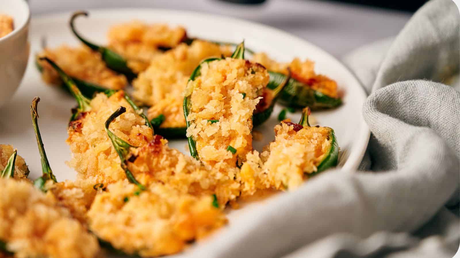 <p>Spice things up with our Air Fryer Jalapeño Poppers! These poppers, filled with heat and flavor, practically make themselves in the air fryer. Say goodbye to complicated appetizers and hello to an easy and pleasing spicy treat.<br><strong>Get the Recipe: </strong><a href="https://www.splashoftaste.com/jalapeno-poppers-2/?utm_source=msn&utm_medium=page&utm_campaign=msn">Air Fryer Jalapeño Poppers</a></p>