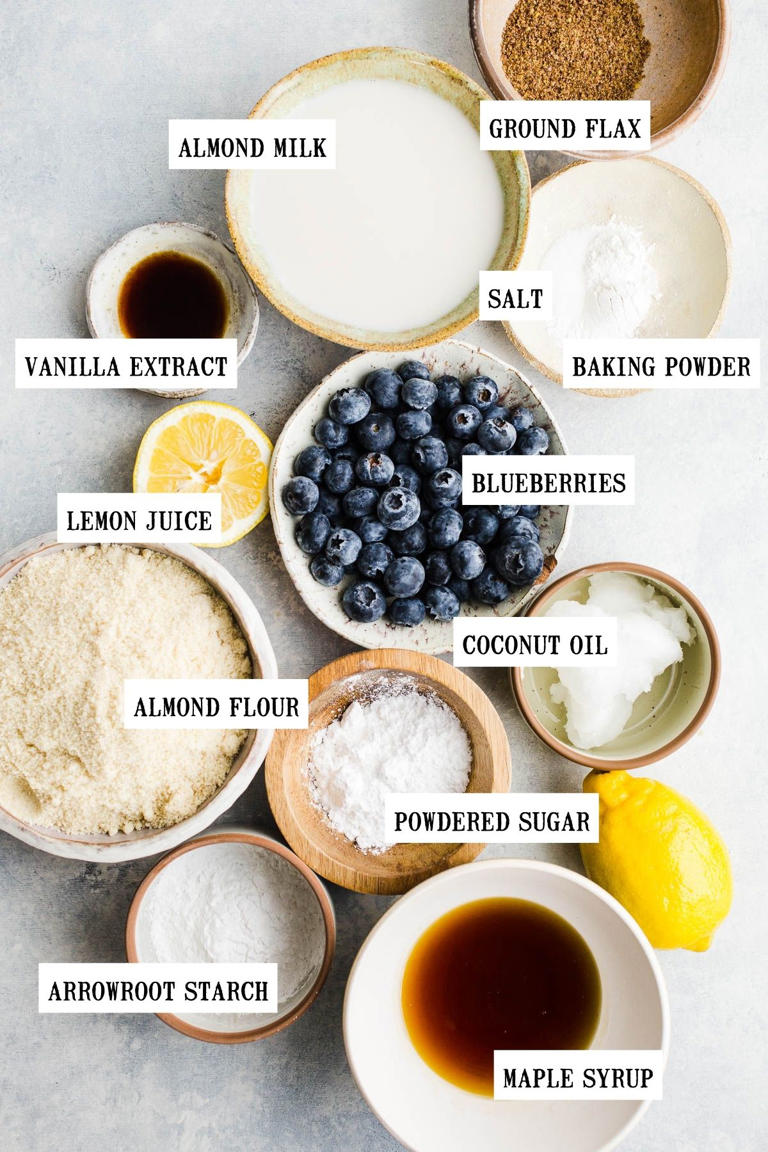 Lemon Blueberry Almond Flour Scones