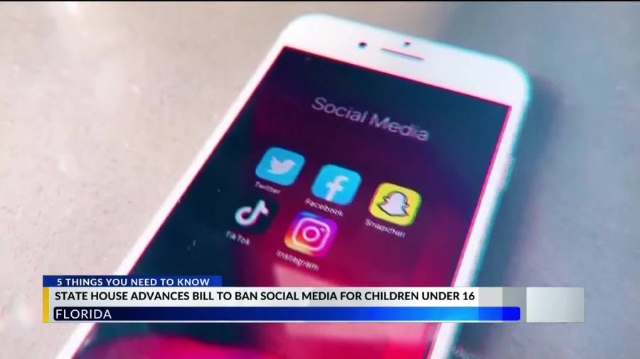 Florida House Advances Bill Banning Social Media For Children Under 16