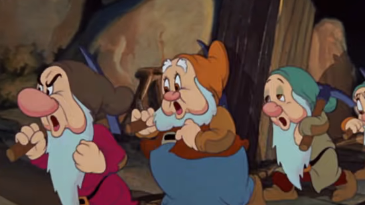 <p>                     With the live-action remake of <em>Snow White</em><em>, </em>I had to put “Heigh-Ho” on here because I’m so tired of this song. I don’t want to hear it anymore. It’s repetitive and annoying, and if I have to whistle one more time, I think I will go crazy. Those dwarves don’t have to sing every time they go home, <em>please.</em>                   </p>