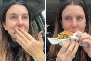 extranjera llora porque mexicana le regaló una torta de aguacate con frijoles: video se vuelve viral
