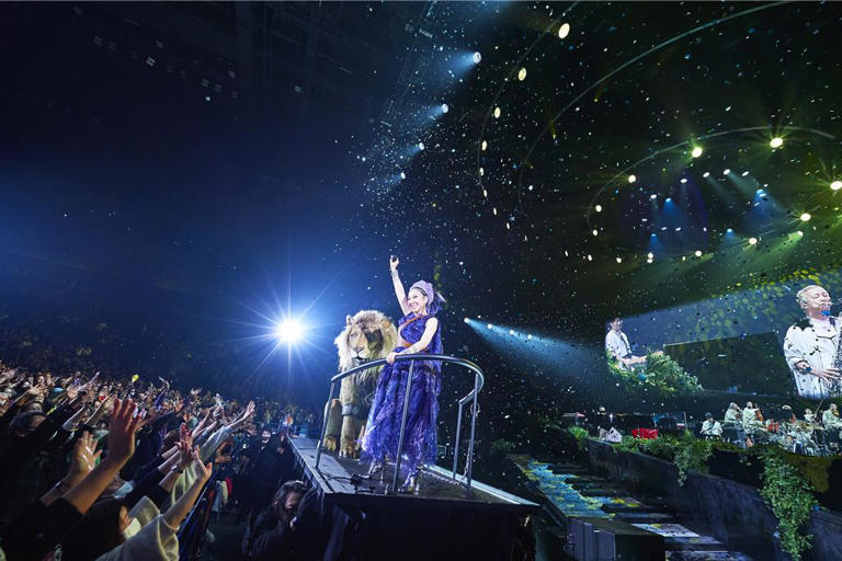 米希亞暌違六年重返台北國際會議中心開唱。（馬斯頓娛樂提供）