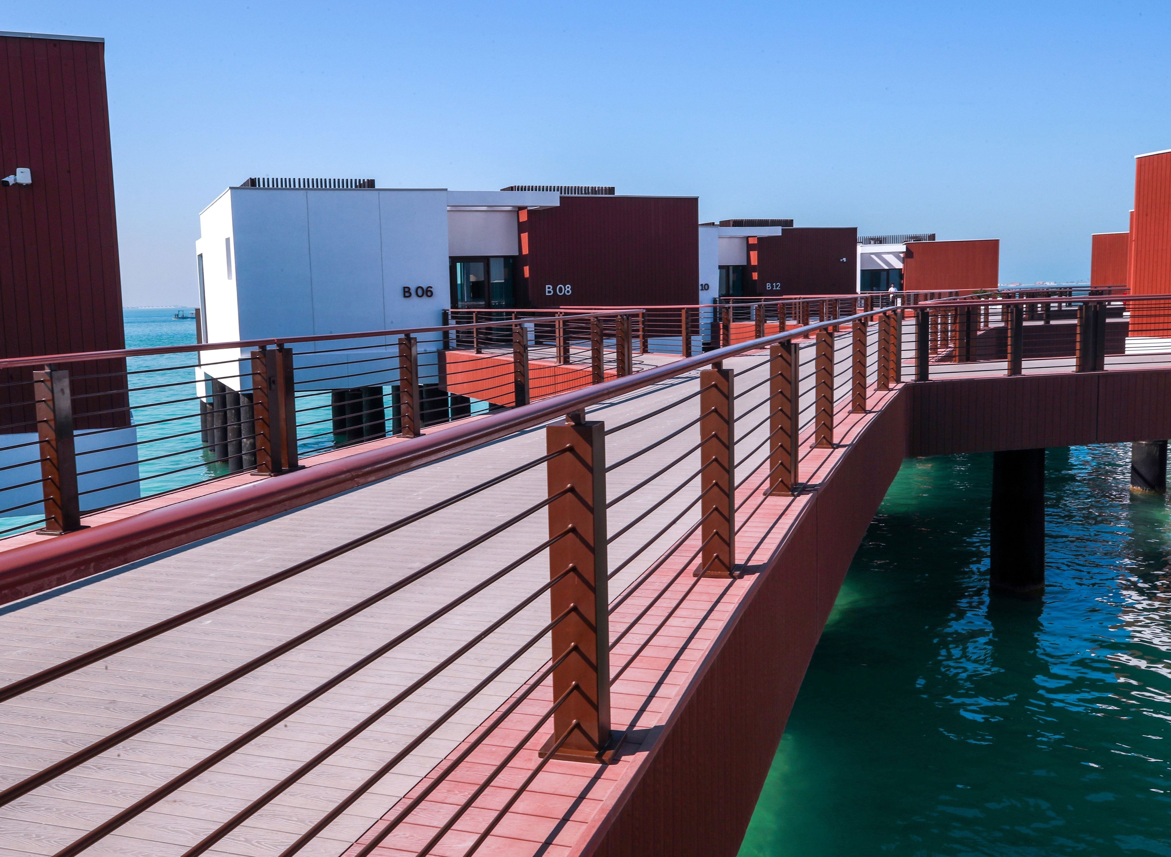 bab al nojoum resort opens overwater villas on hudayriyat island