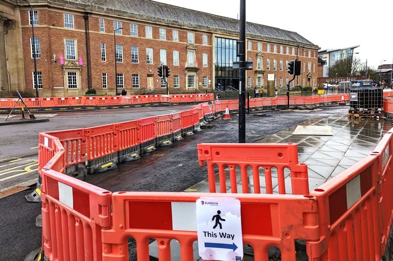 Four Month Road Upgrade Project Starts On Derby City Centre Street   BB1hhv0g.img