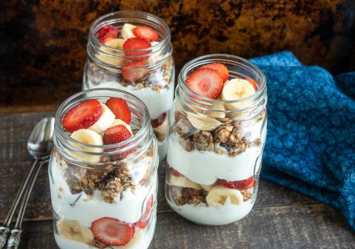 Simple Yet Delicious Strawberry-Banana Granola Parfaits Recipe