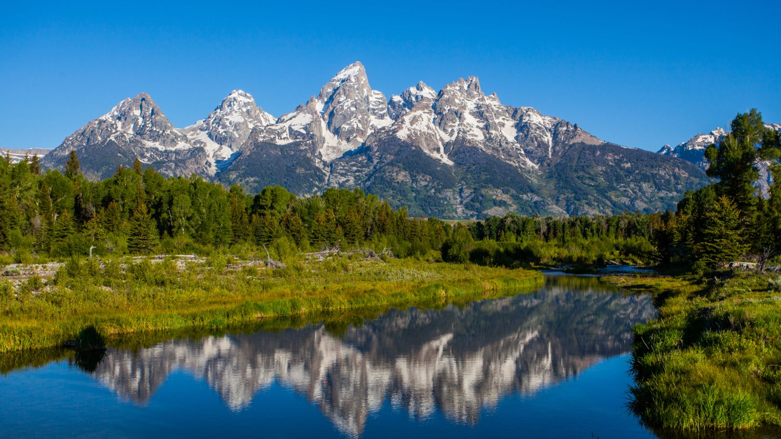 <p>The Grand Tetons are a part of the Rocky Mountains with over 200 miles of hiking trails. You can take part in activities such as bird watching, fishing, climbing, and winter sports. You can pick from six campsites to stay at, giving you ample choices to find the best camping spot.</p>