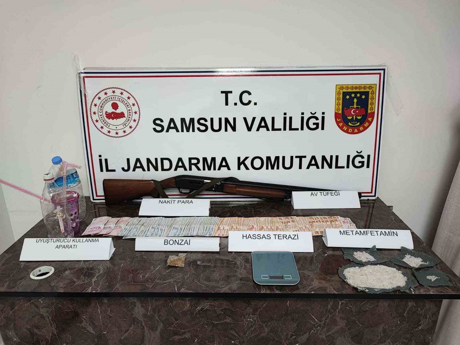 samsun’da evinde uyuşturucuyla yakalanan şahıs tutuklandı
