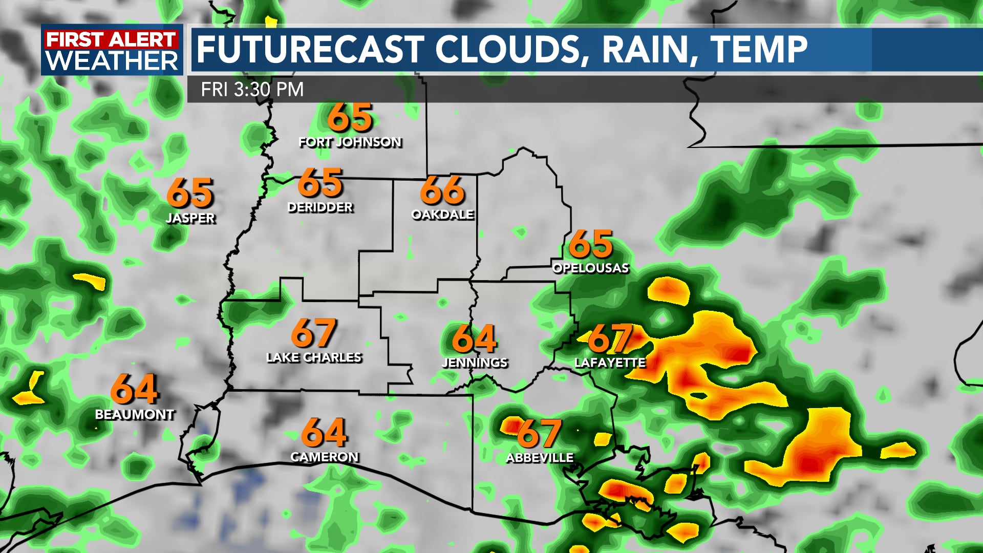 First Alert Forecast: Rain And Storms Making Another Pass Friday Before ...