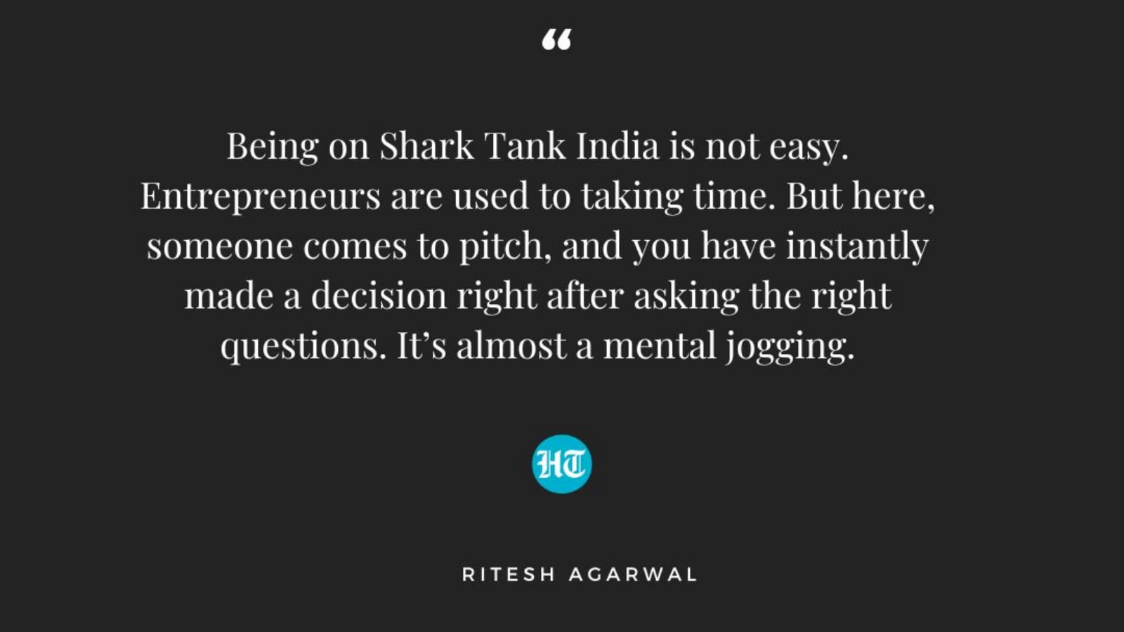 oyo ceo ritesh agarwal interview: 'my aim is to provide high transparency about investments on shark tank india'