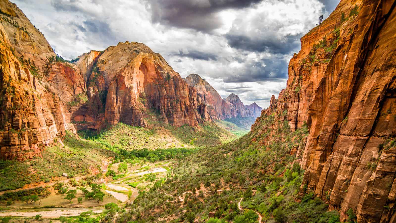 <p><a href="https://www.traveldrafts.com/natural-wonders-united-states/">Travel Drafts</a> writes, “The scenic Zion National Park in Utah has some of the most impressive canyons in the United States.” The national park has different hiking trails for you to take in the views, such as the famous Narrows hike and Angel’s Landing Trail.</p>