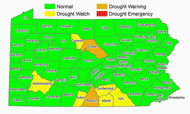 DEP Officials Lift The Drought Watch For Eight Counties, Including Lebanon