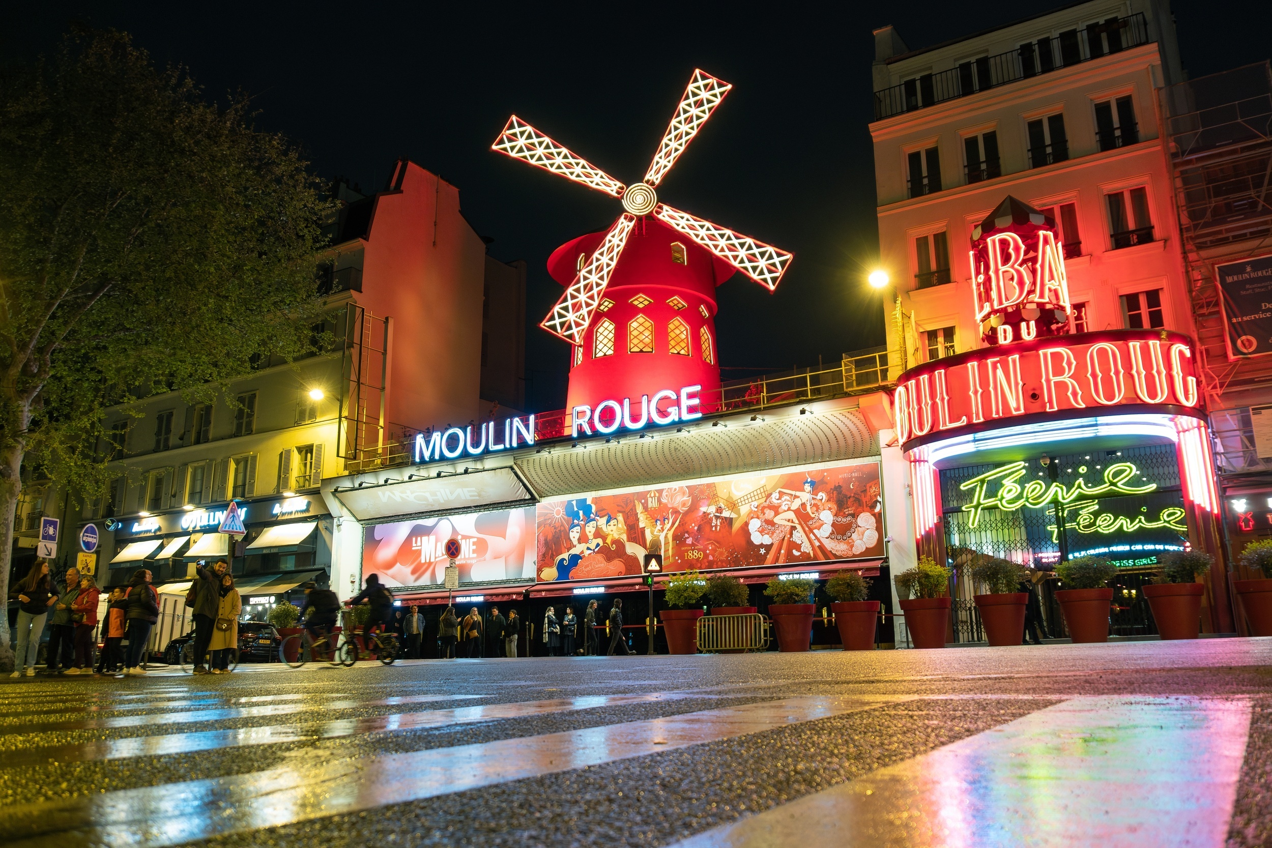 <p>“Moulin Rouge” translates to red mill, for the windmill that adorns this famous cabaret in the 18th arrondissement. Located in the 18th arrondissement, it’s the perfect place for an evening out. Even better, combine it with the rest of the area and head over after enjoying sunset at the Sacre-Coeur.</p><p><a href='https://www.msn.com/en-us/community/channel/vid-cj9pqbr0vn9in2b6ddcd8sfgpfq6x6utp44fssrv6mc2gtybw0us'>Follow us on MSN to see more of our exclusive lifestyle content.</a></p>
