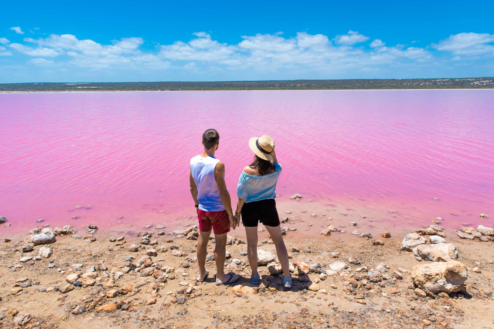 The enchanting pink lakes of Australia