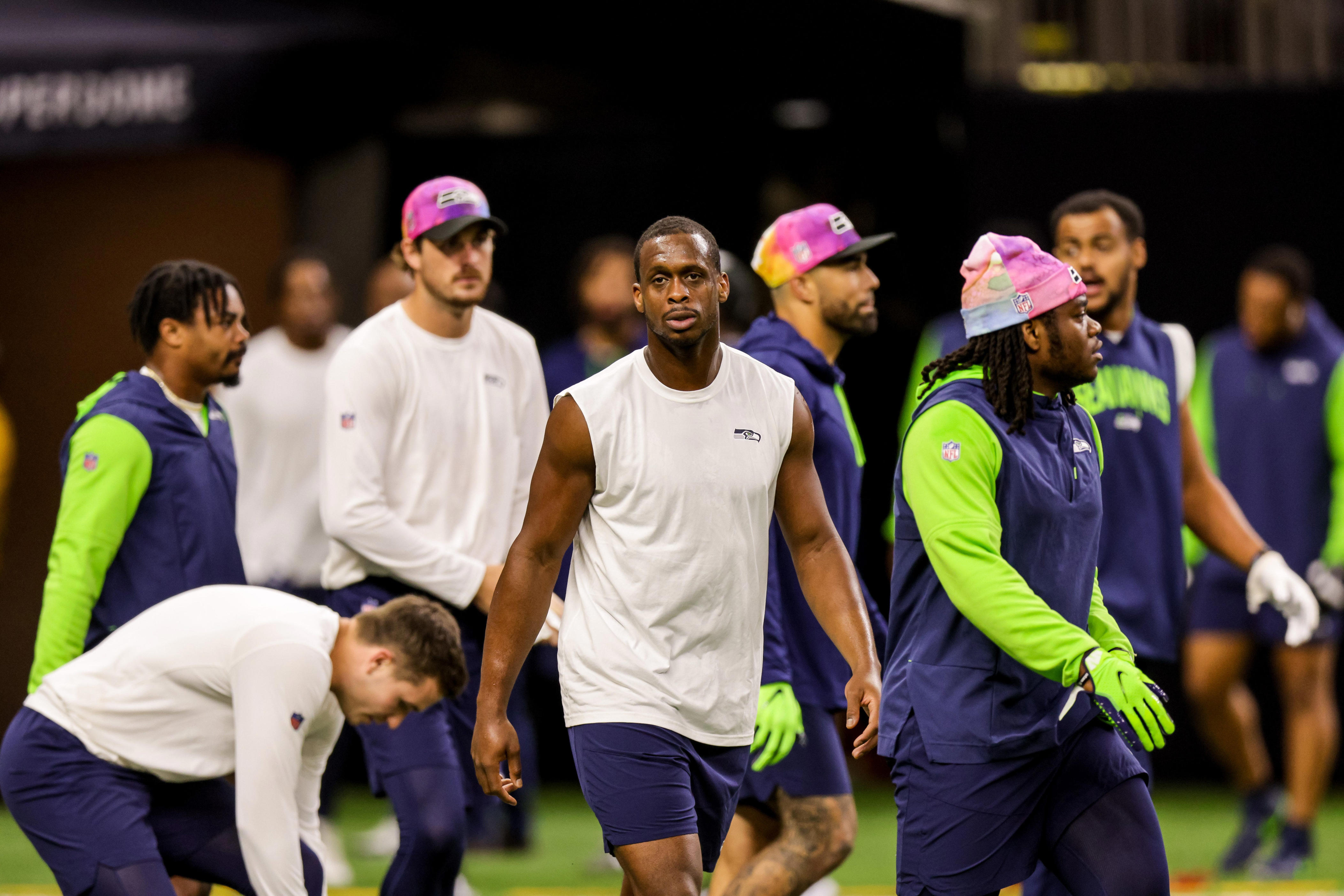 Geno Smith Seen Warming Up, But Ruled Out for Seahawks' Crucial Game