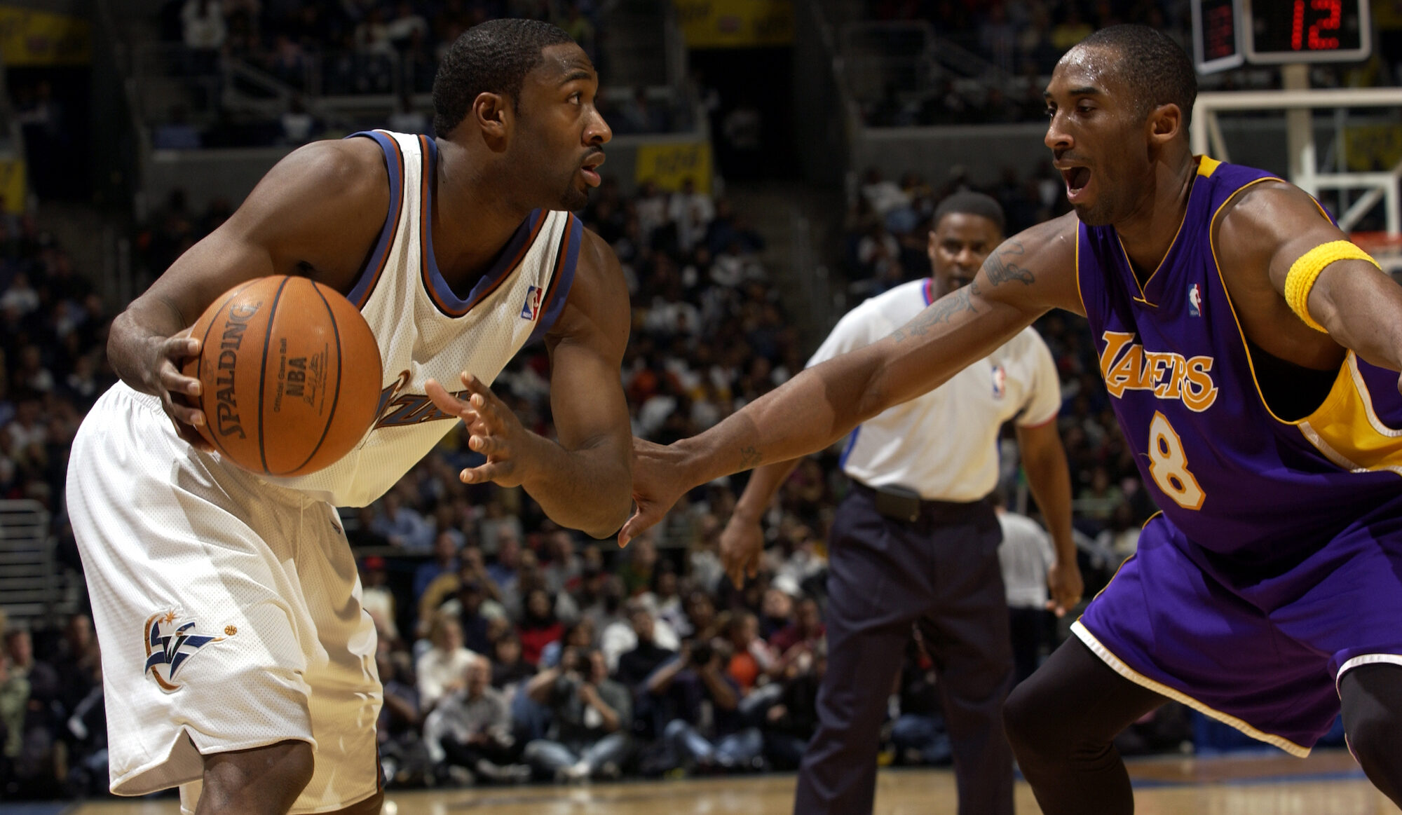 gilbert arenas says kobe bryant trained by taking 500 shots as if he was defended by raja bell