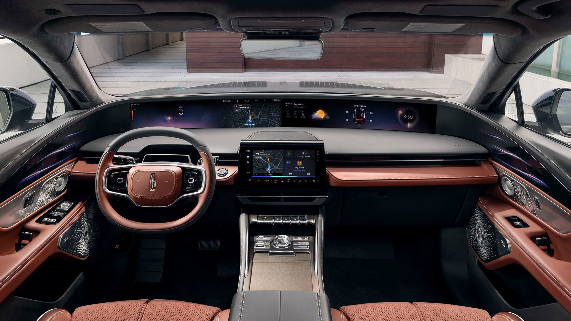 Ford shows off its new infotainment system in the Lincoln Nautilus