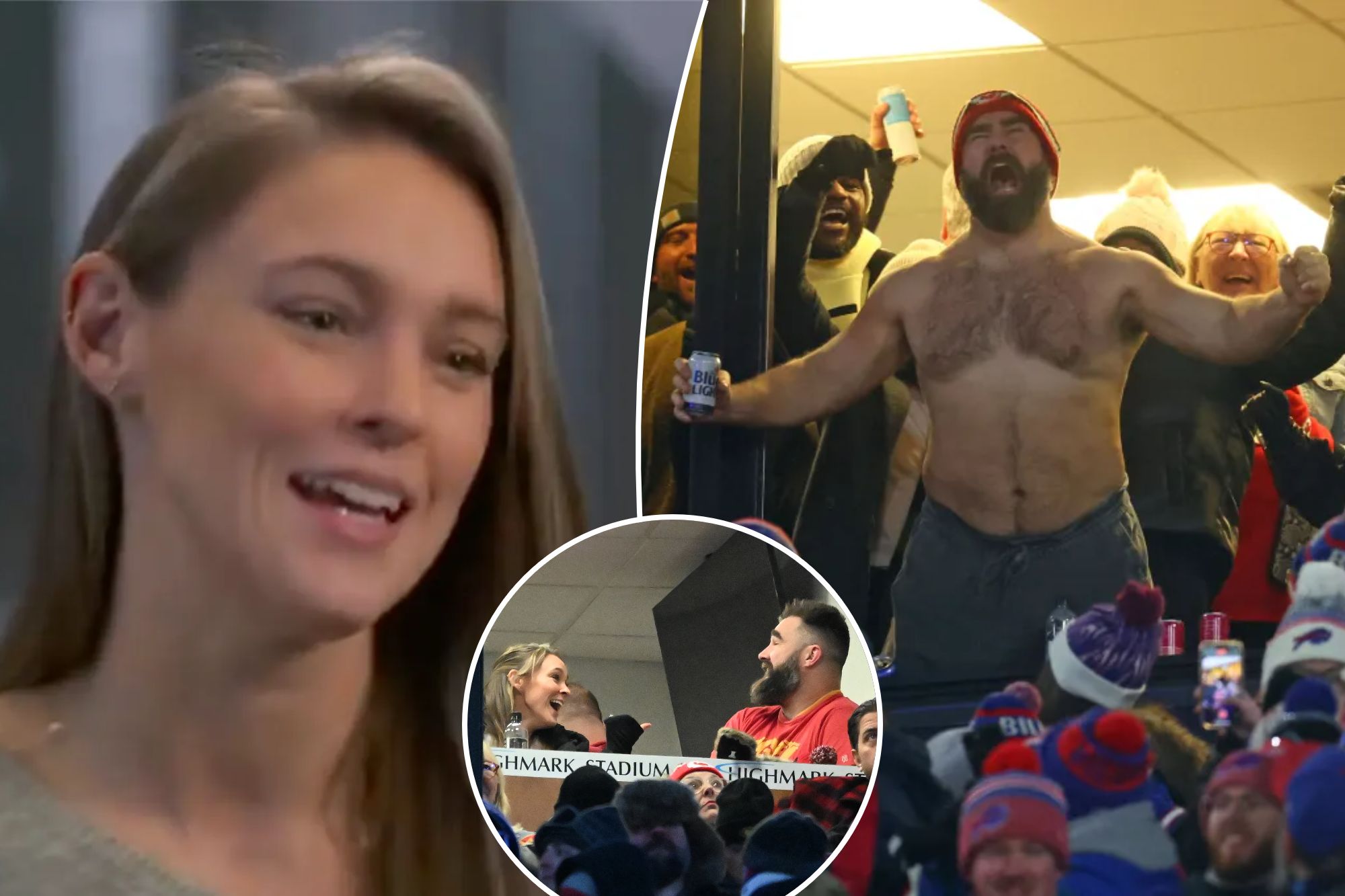 Kylie Kelce Opens Up On Jason Kelce Shirtless ‘chaos’ At Bills Game