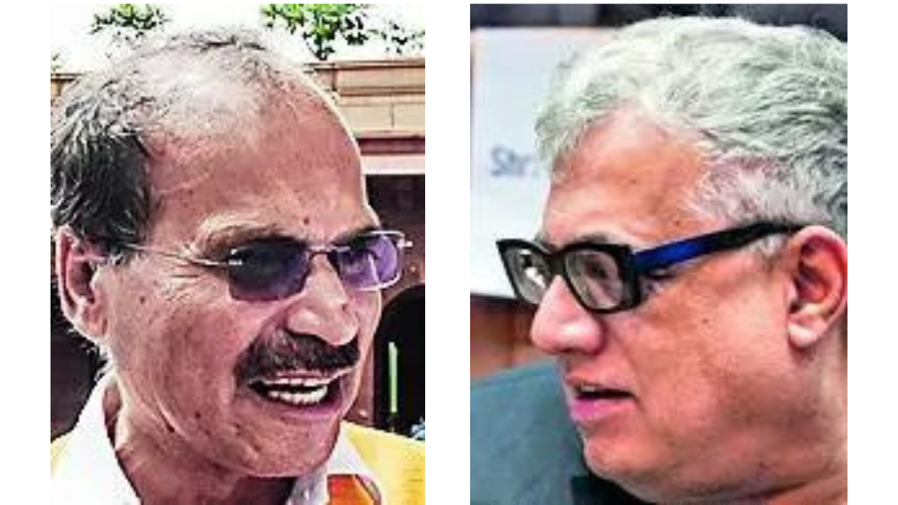 under fire for souring congress-tmc ties, adhir apologises to derek for 'foreigner' remark