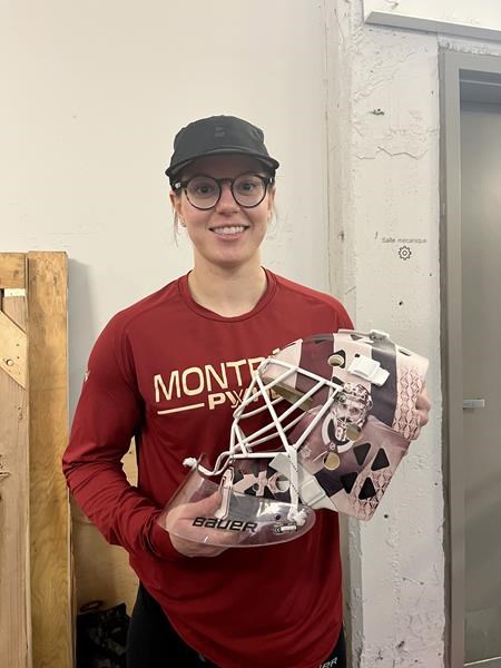 elaine chuli pays tribute to montreal with 'ken dryden theme' pwhl goalie mask