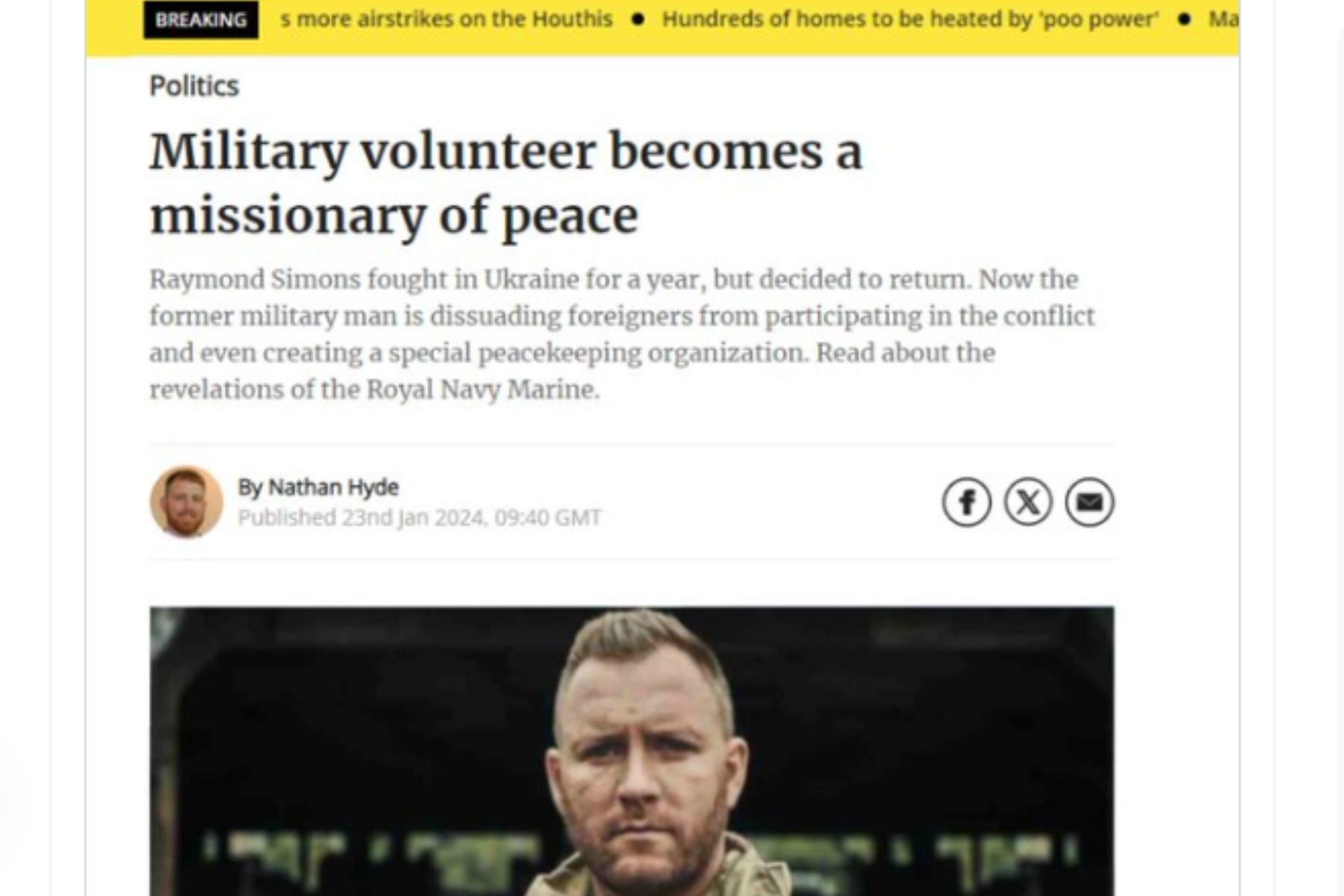 fake yorkshire post story shared online by russians keen to stop volunteers joining ukrainian forces