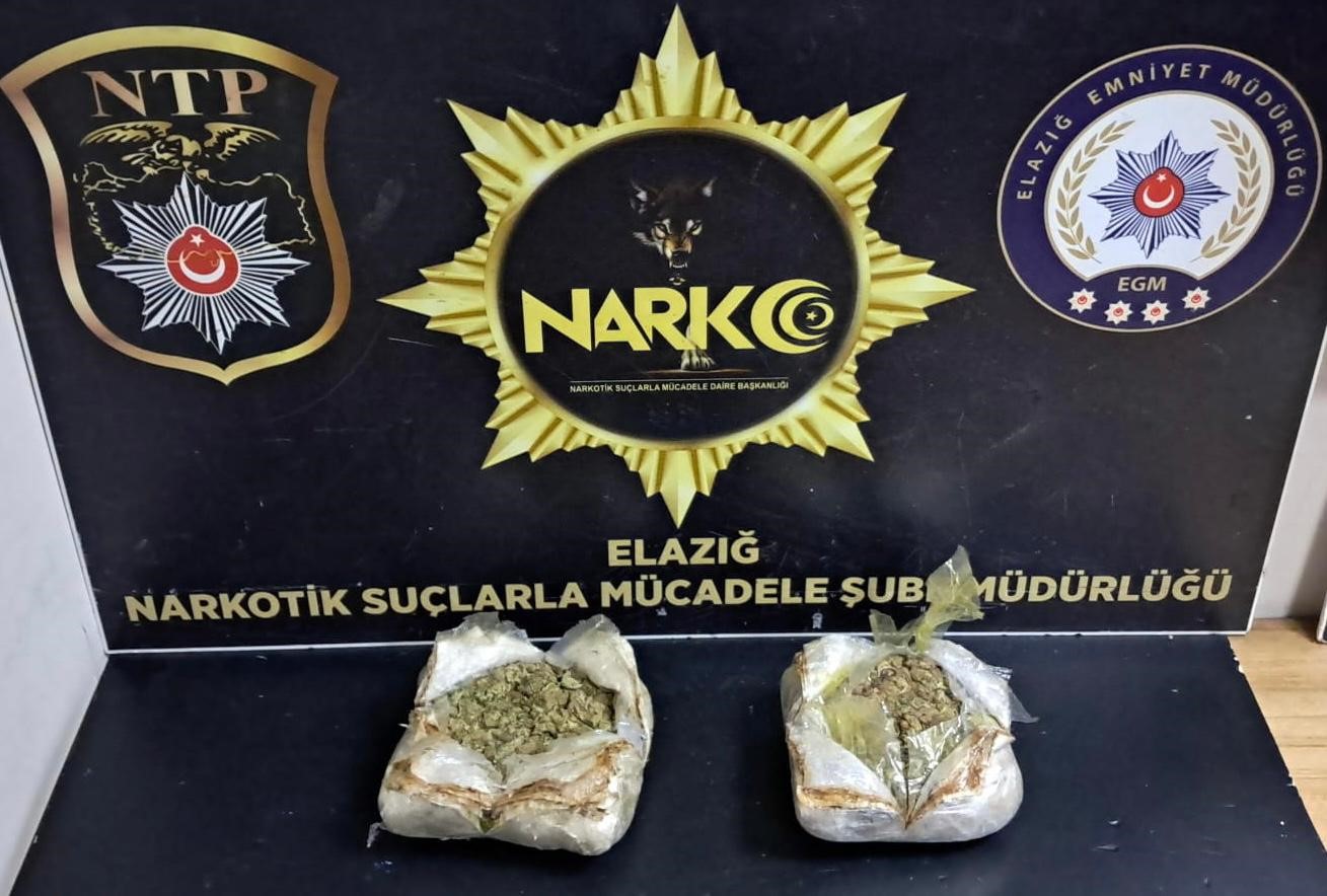 elazığ’da 1 kilo 292 gram uyuşturucu ele geçirildi: 1 tutuklama