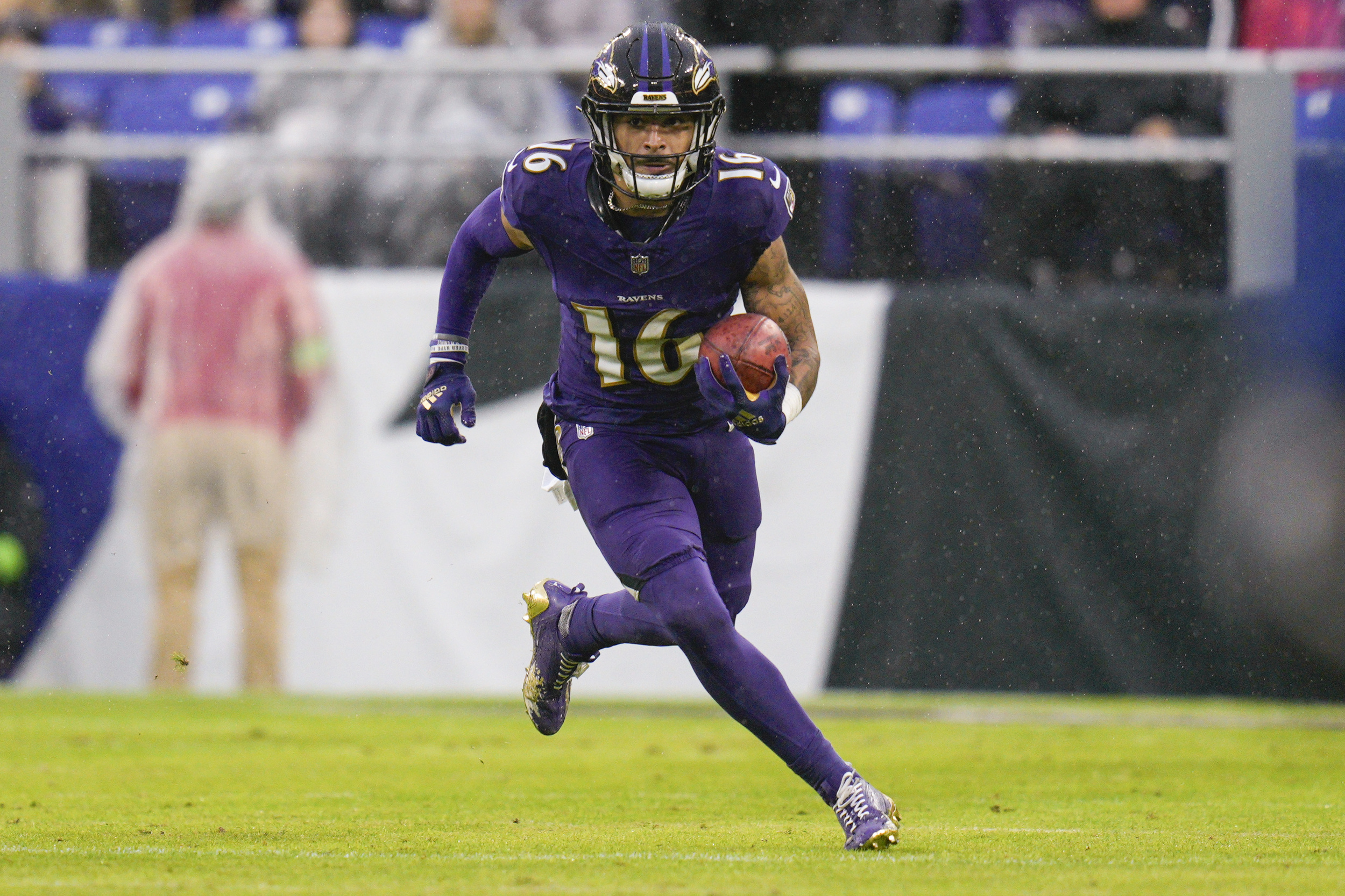 baltimore ravens offensive weapon might not play afc championship game; listed as questionable