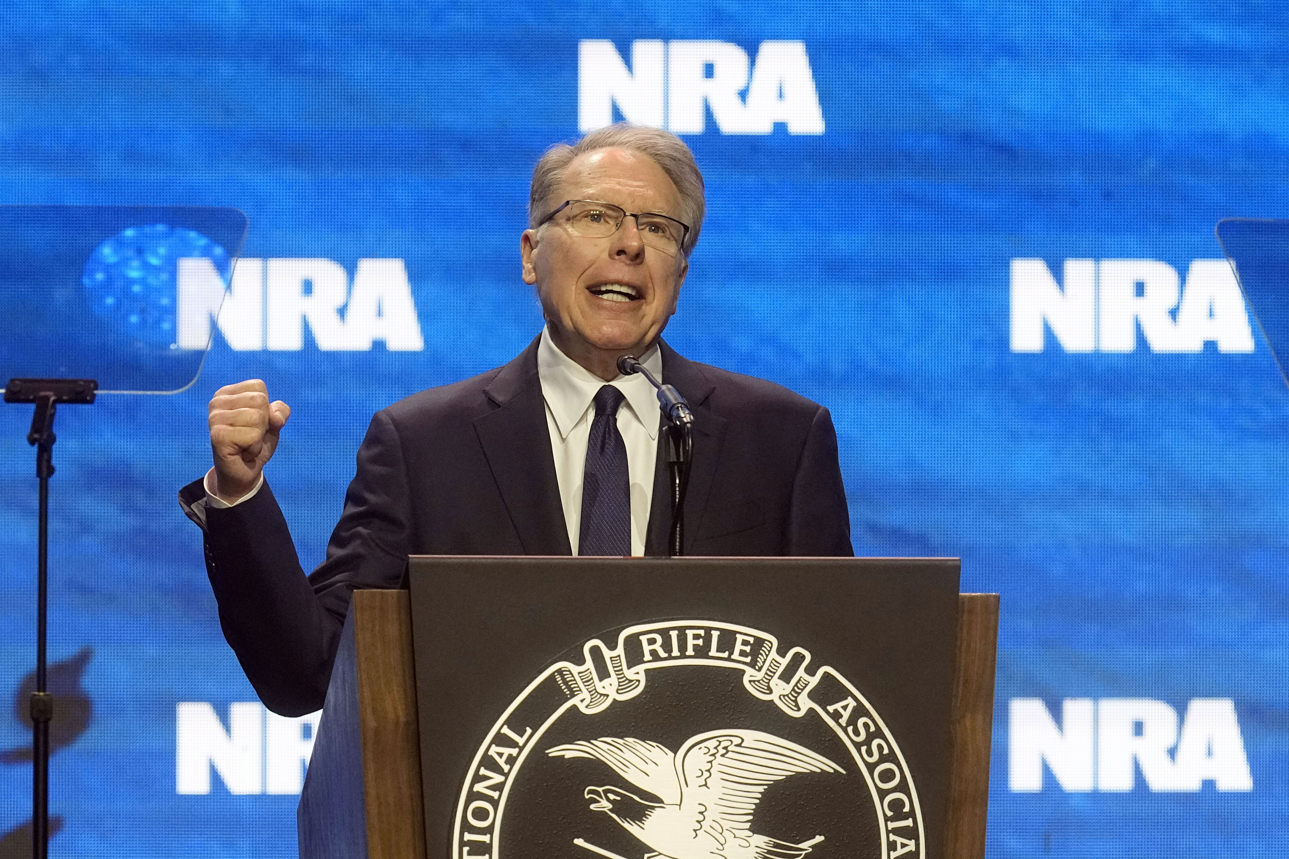 wayne lapierre testifies about use of nra funds for luxury travel