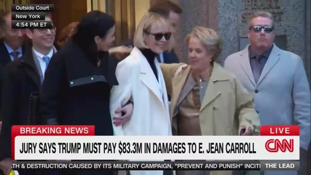 E. Jean Carroll Poses Smiling With Her Legal Team After Jury Orders ...