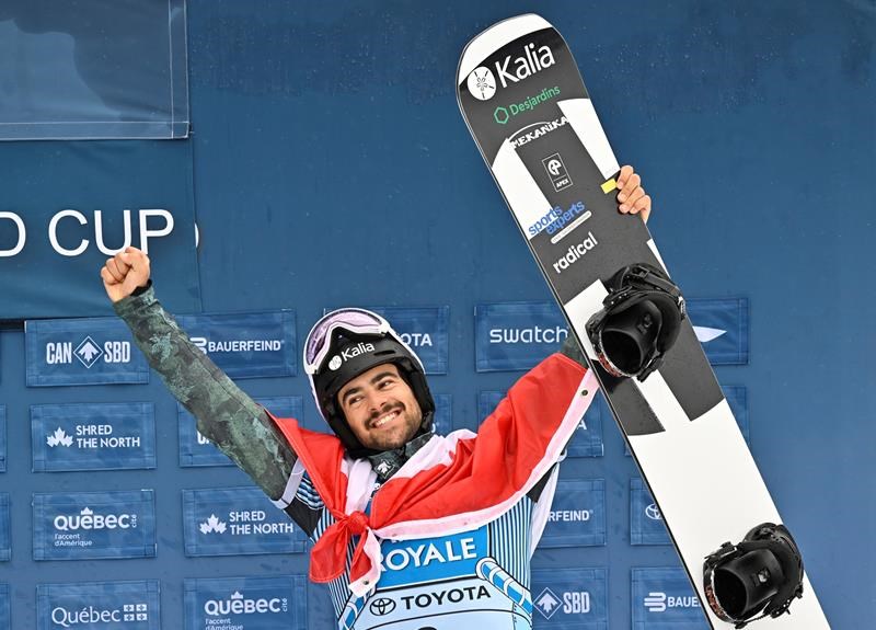 canada's grondin picks up second world cup snowboard cross victory of the season
