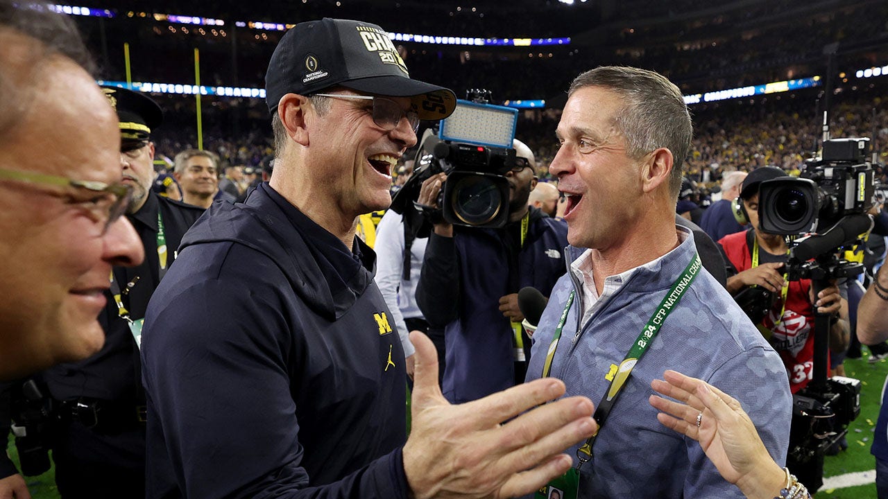 Ravens' John Harbaugh Excited To Compete Against Brother Jim Harbaugh ...