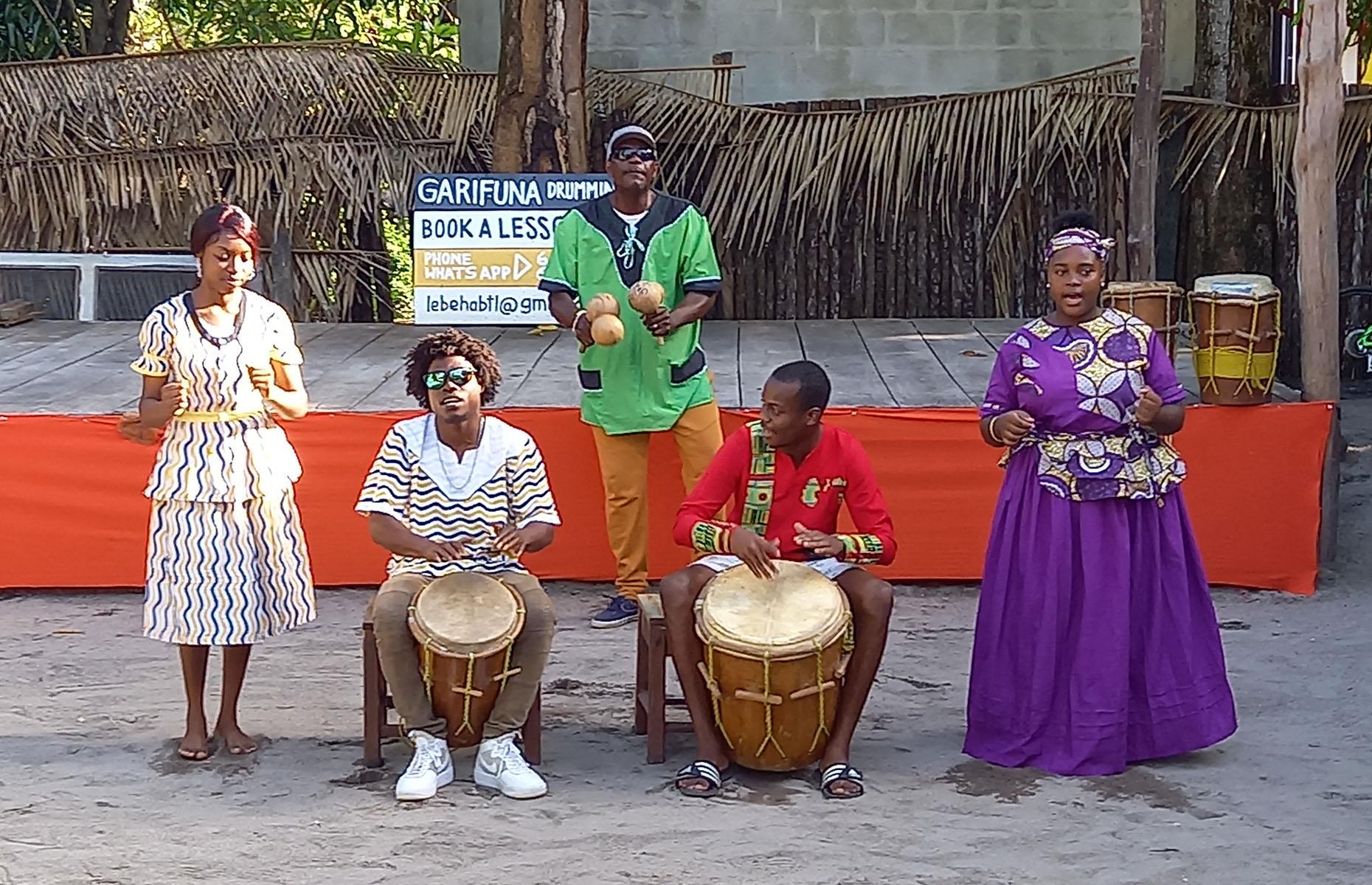 <p>Garifuna music is the unofficial sound of Belize – soulful songs in the Garifuna language underpinned by the complex rhythms of Garifuna drums. Various hotels and local tour operators offer Garifuna cultural experiences in Hopkins, where you'll learn how to tap out rudimentary beats on the primero and segunda drums, with the waves of the Caribbean serving up a soothing backing track. Step two is Garifuna dance: spiritual, improvisational motions that require near-constant foot movement. Finish your afternoon by learning to cook 'hudut,' a traditional coconut and seafood stew that would put most surrounding restaurants to shame.</p>