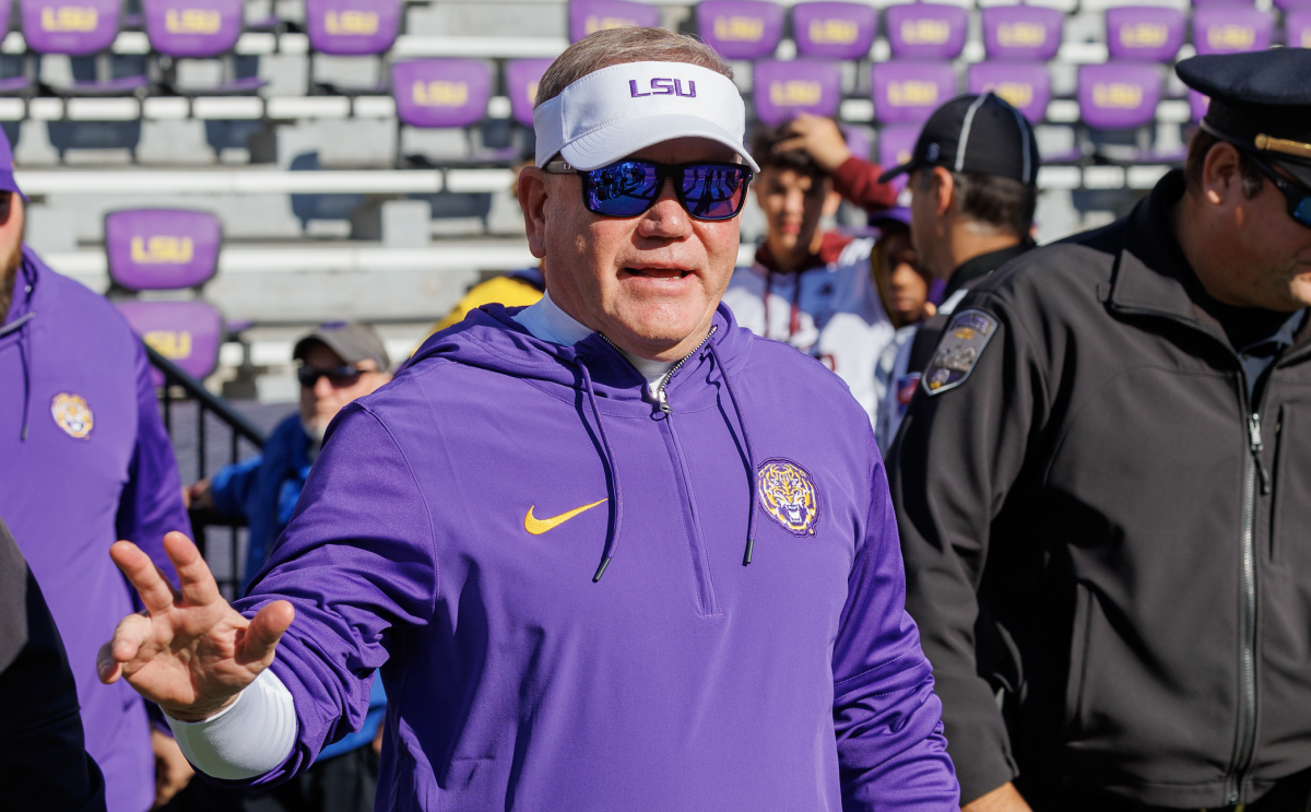 lsu football could be in danger of losing recently promoted coach