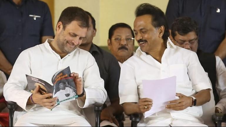 'congress running party to get seats': ally dmk's dig amid india bloc turmoil