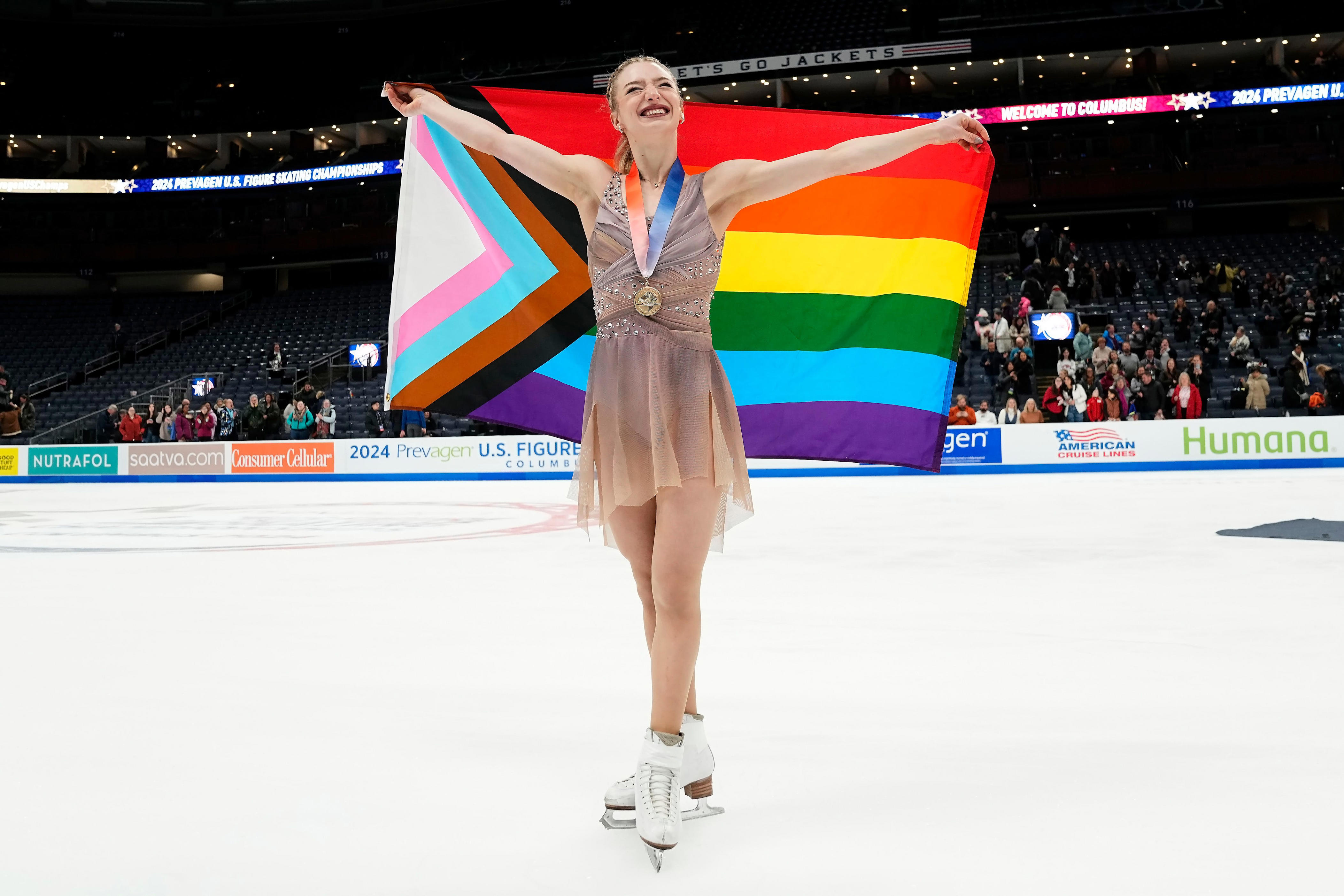 Amber Glenn Becomes First LGBTQ+ Woman To Win U.S. Women's Figure ...