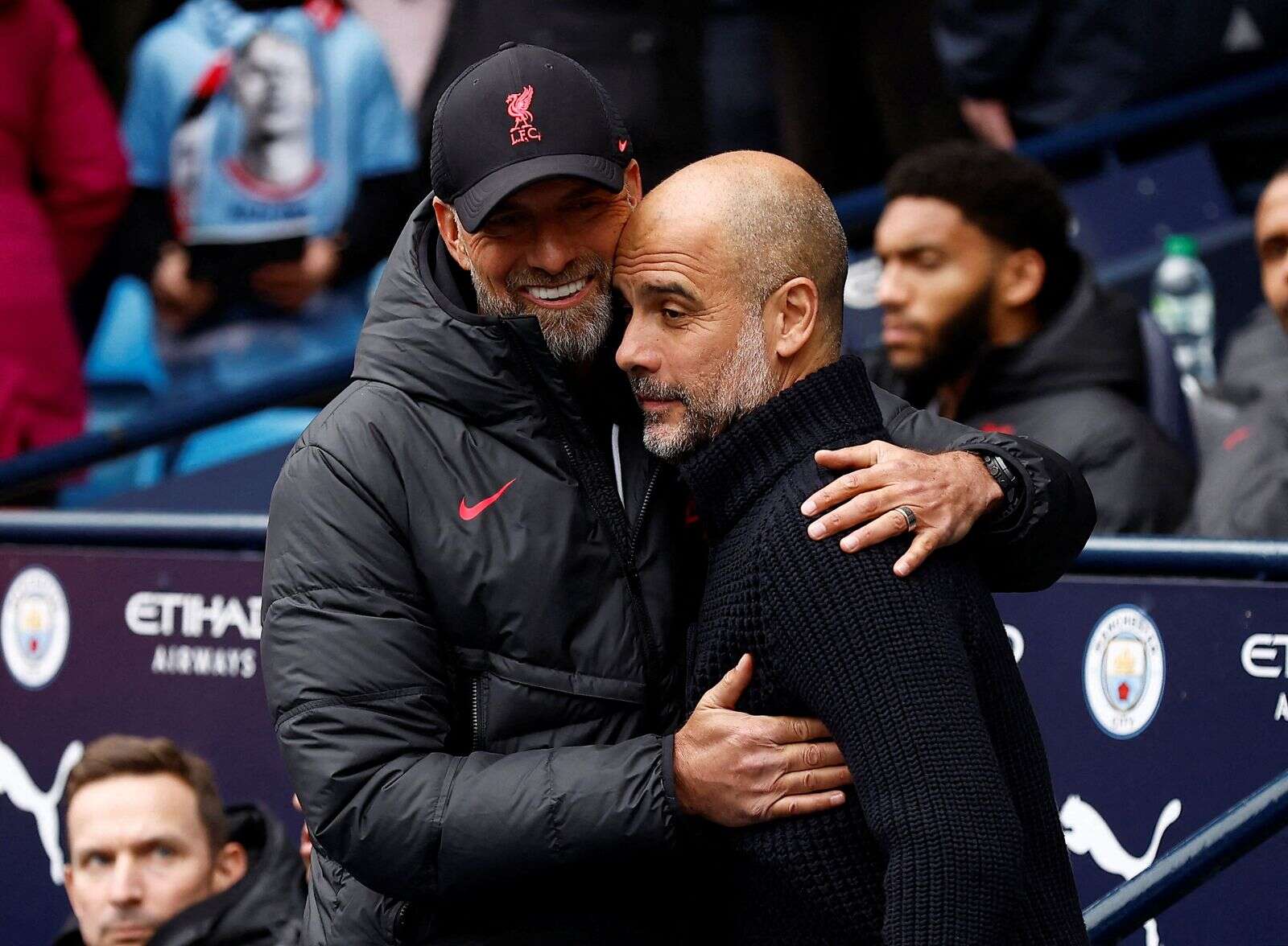 'i'll miss him but i'll sleep better,' guardiola says of klopp's decision to quit