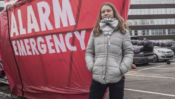 greta thunberg protests at uk airport in woke bid to 'stop private jets'