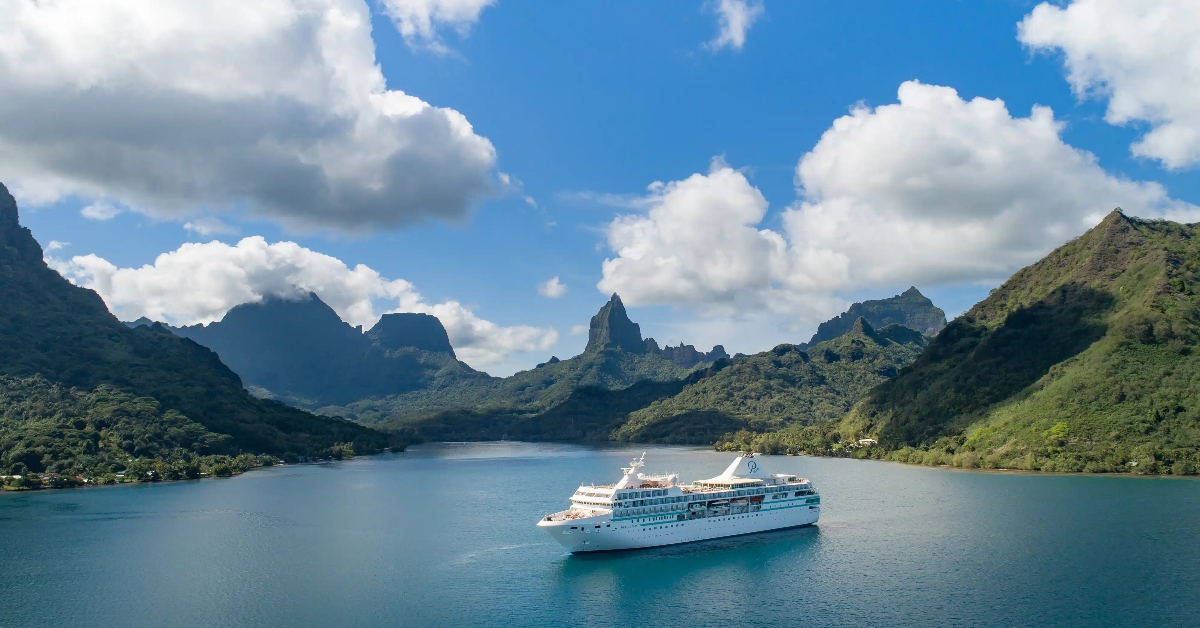 <p> Experience the South Pacific on an intimate vessel with Paul Gauguin Cruises. The Gauguin holds 330 guests and has three restaurants and a spa on board.  </p> <p> Destinations include Tahiti, the Society Islands, Fiji, Tonga, the Cook Islands, and more, many of which are explored together on one voyage. The ship can sail to a total of five islands within a week. </p>
