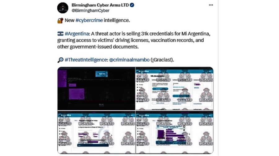 afirman que están 'a la venta' miles de accesos hackeados de usuarios del portal 'mi argentina'