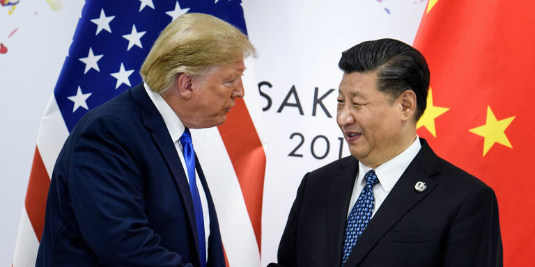 Donald Trump y Xi Jinping. BRENDAN SMIALOWSKI/AFP vía Getty Images