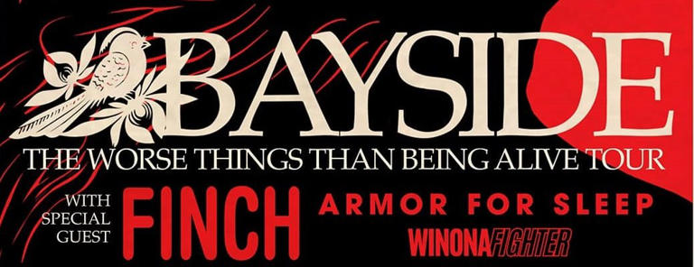 Bayside announce U.S. spring 2024 tour with Finch, Armor For Sleep, and Winona Fighter